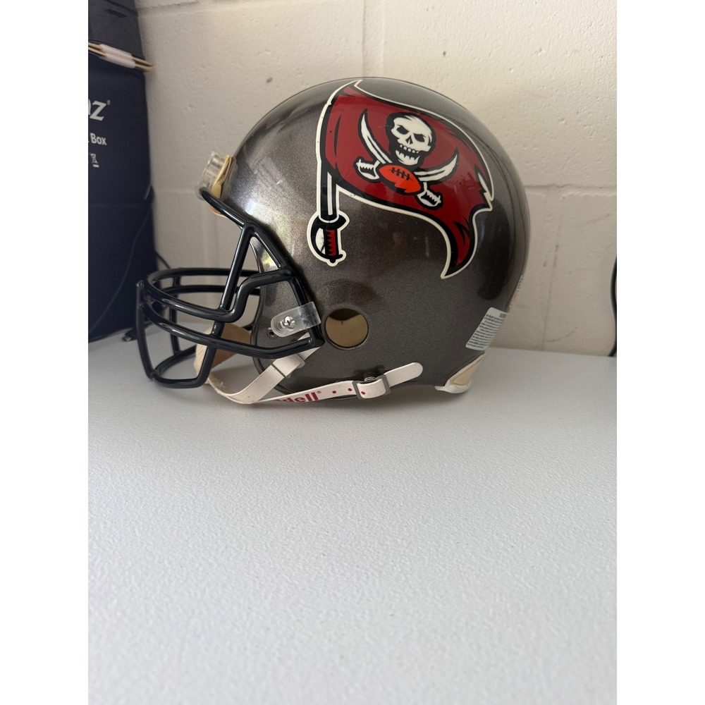 Riddell VSR-4 Tampa Bay Buccaneers Football Helmet Pewter NFL Size Large VSR4